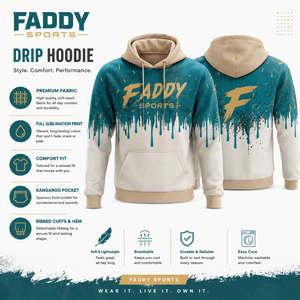 Premium Custom Sublimation Printed <b>Men</b> Sports <b>Hoodie</b> Drip Paint Design Fleece Hooded Sweatshirt Wholesale Streetwear Pullover - Product Image 5