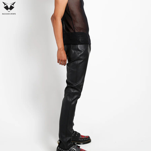 สีดำ รุ่นใหม่มาแรง คุณภาพคลาสสิก ทันสมัย น้ำหนักเบา กันน้ำ เสื้อคลับชาย ซิป ทรงเข้ารูป หนังเทียม - Product Image 4