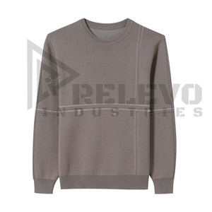 Sudaderas ligeras de invierno, transpirables, impermeables, con cuello redondo, estilo casual, lavado ácido, color liso, para hombre, de algodón/poliéster, 380g, precio bajo - Product Image 4