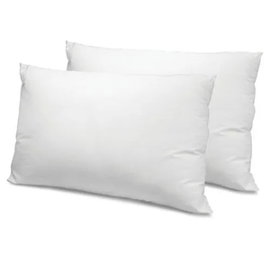 Taie d'oreiller rectangulaire unie blanche, style moderne, 100% coton, écologique, rafraîchissante, 200 fils/cm², respirante, personnalisable pour oreillers de lit - Product Image 1