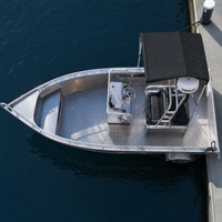 YAMANE 6.5m 21ft Certification CE, Console de direction de bateau en aluminium bon marché, bateau de pêche