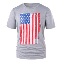 T-shirt manches courtes homme, à col ras du cou, personnalisé, avec logo imprimé sur la poitrine, haute qualité, fabrication du Bangladesh, 2019