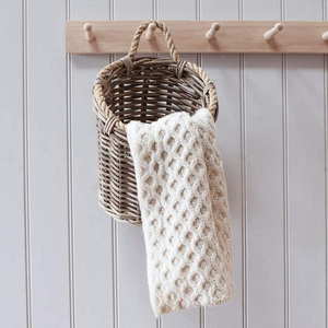 Panier de rangement tressé à la main en osier et jonc de mer avec poignée, vente en gros XH - Product Image 3