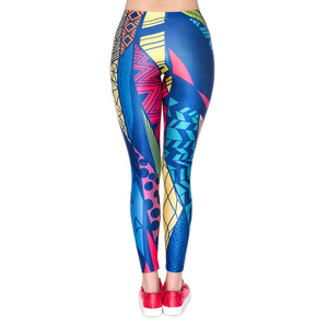 Leggings et hauts de yoga pour femmes, taille XL, vêtements de sport en spandex avec impression par sublimation, vêtements de fitness pour femmes, 100% coton - Product Image 2