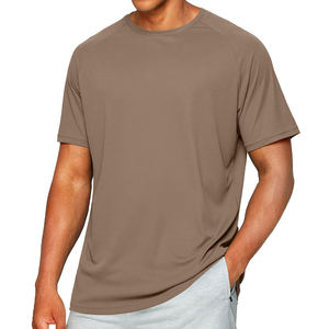 T-shirts en coton 100% microfibre vierges, séchage rapide, respirants, impression de logo, col contrastant, haute qualité, vente en gros - Product Image 1