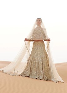 Beaded Lehenga Choli <b>Wedding</b> <b>Dress</b> Women Floor Length Pakistani Style Party Outfit With Dupatta - Product Image 3