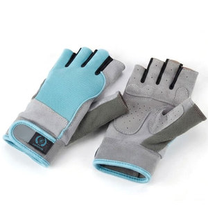 Guantes de Levantamiento de Pesas Unisex Personalizables de Alta Calidad, Diseño de Medio Dedo en Cuero, Acolchado Cómodo en la Palma, Seguros - Product Image 2