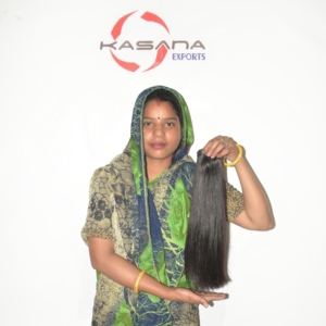 Extensiones de Cabello Humano Indio Doble Trama, Premium Virgen Remy, Puntas Gruesas y Llenas, Suaves y Sedosas, Lisas, Sin Enredos, 300g - Product Image 5