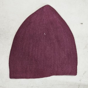 Chapeau de prière islamique Kufi en coton blanc tricoté pour hommes, bonnet uni, bonnet d'hiver ethnique - Product Image 5