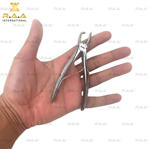 คีมกำจัดหินปูน 2 ชิ้น ขนาด 4.5 นิ้ว และ 7 นิ้ว สำหรับแมว สัตว์เลี้ยง เครื่องมือทันตกรรมสัตว์ ปากแบนและโค้ง ทำจากสแตนเลส R.A.A - Product Image 5