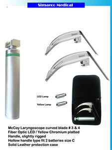 Laryngoscope à fibre optique McIntosh SET de 4 lames avec 4 lampes - Product Image 2