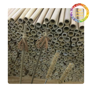 Pailles en bambou naturel écologiques réutilisables pour jus et smoothies - Product Image 2
