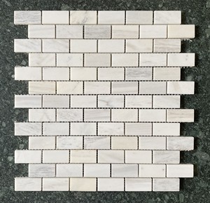 Mosaico de Mármol Blanco con Acabado Madera, Diseño Moderno Amalfi, 8mm de Grosor, Resistente al Agua, Ecológico, 5 Años de Garantía, para Paredes Interiores - Product Image 1
