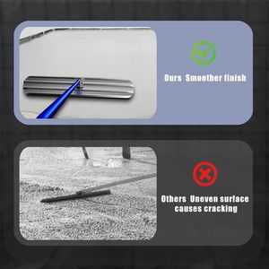48 by 8 Magnesium Aluminum Alloy Bull Float Concrete Tools with 4 Combinable Handles Plaster Trowels for Concrete Construction - Product Image 5