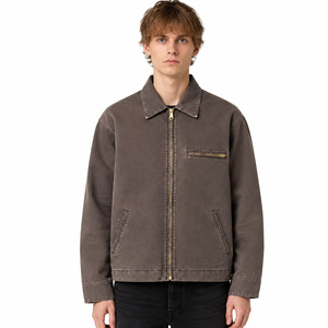 Private label 380gsm <b>canvas</b> chore <b>jacket</b> straight fit <b>mens</b> <b>canvas</b> chore <b>jacket</b> for fashion retailers - Product Image 6