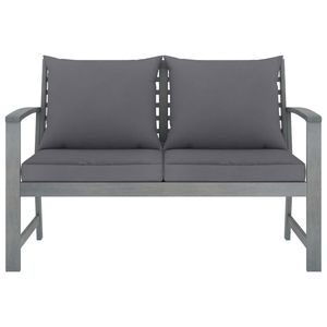 Set Lounge da Giardino in Legno Massello di Acacia Grigio di Media Durezza - Elegante Collezione di Mobili da Esterno - Product Image 4