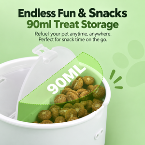 Caja de Viaje Portátil 3 en 1 para Mascotas con Contenedor para Premios, Tazón Plegable para Comida y Dispensador de Bolsas para Excrementos para Pasear Perros - Product Image 3