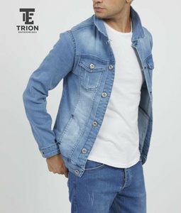 Men's Custom Custom Men's Designer Casual Cotton Denim Jacket Button Closure <b>Coat</b> Waterproof Winter Comfortable <b>Heated</b> Jean OEM - Product Image 3