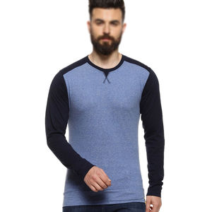 Camiseta de manga larga para hombre, talla grande, 100% algodón, de secado rápido, transpirable, lisa. - Product Image 1