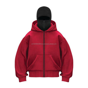 Sudadera con Capucha Balaclava Unisex de Algodón, Proveedor de Algodón y Poliéster, Estilo Urbano, Sudadera con Cremallera Completa para Hombre - Product Image 3