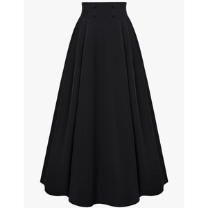 Falda de Mujer con Cintura Alta, Tejida, con Volantes, Sólida, Transpirable, Hecha a Medida, Material Duradero, Moda Urbana - Product Image 1
