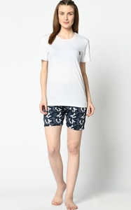 Shorts de bain pour femmes, imprimé camouflage marine, taille mi-haute avec cordon de serrage, poches, séchage rapide, tissu tricoté, coupe décontractée - Product Image 2