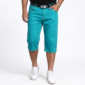 Nouvelle Arrivée Short en Jean Homme Style Urbain Anti-Plis Séchage Rapide Léger Motif Uni 100% Coton Service OEM - Product Image 5