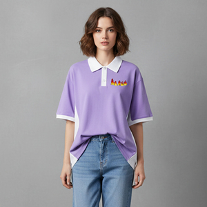 Chemises Polo pour Femmes en Coton 100% en Gros, Logo Brodé Personnalisé, Appliques, Respirantes, Manches Courtes, pour l'Été - Product Image 3