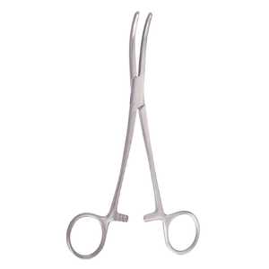 Pinzas Shallcross de 17.8 cm, Curvas, para Conductos Quísticos, Acero Inoxidable Alemán 420, Quirúrgicas, XS-ATF-01, Certificación CE Clase I, Reutilizables - Product Image 2