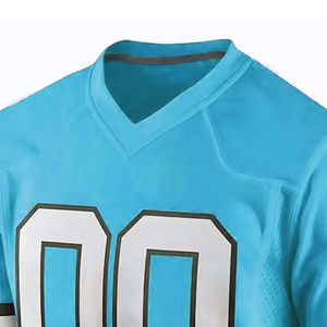 Camiseta de Fútbol Azul Cielo Personalizada, Uniforme de Equipo Sublimado, Camiseta Deportiva de Poliéster que Absorbe la Humedad, Ropa Deportiva OEM ODM - Product Image 4