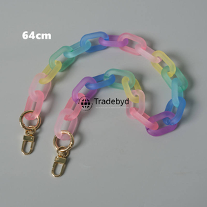 resin chain modern handmade necklace fashion jewelry colorful lightweight stylish for women girls premium quality Tradebyd - Product Image 6
