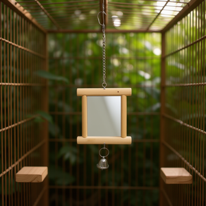 กระจกไม้สองด้าน ทอมมี่ ขนาด 23 ซม. สำหรับเล่นในกรงนก - Product Image 3