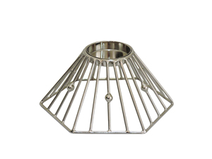 Support de Bougie en Métal Finition Argentée, Design Géométrique en Fil Métallique, Support Décoratif pour Bougies Chauffe-Plat, Pièce de Décoration de Table Moderne pour la Maison, Centre de Table Unique - Product Image 2