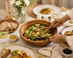 Bol en bois artisanal de qualité supérieure pour servir et décorer, élégant bol en bois rustique pour la cuisine et la décoration de table - Product Image 2