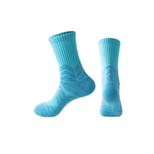 Chaussettes de football et de basketball professionnelles pour hommes et femmes, épaisses, en tissu éponge, amorties, performantes, antidérapantes, respirantes, en coton tricoté - Product Image 3