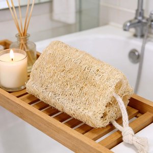 Esponja exfoliante de luffa de la más alta calidad, no daña los utensilios, para lavar platos. - Product Image 4