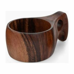 Handcrafted Wooden <b>Tea</b> <b>Cups</b> Round Minimalist Design Durable Natural Wood Drinkware Set for Afternoon <b>Tea</b> - Product Image 5