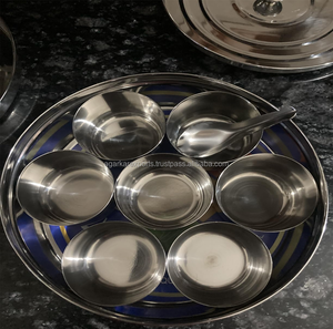 Boîte à épices ronde en acier inoxydable 1225 ml, finition miroir, robuste, Masala Dabba avec 7 compartiments pour hôtel et usage domestique - Product Image 3