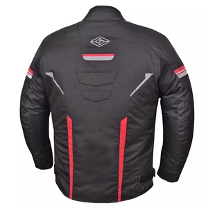 เสื้อแจ็คเก็ตมอเตอร์ไซค์ SA PRO สำหรับผู้ชาย สีดำ แดง ขาว แขนยาว กันลม พิมพ์ลายสะท้อนแสง ใส่ได้ทุกฤดู - Product Image 2