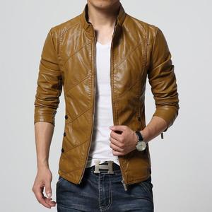 Veste en cuir véritable noire zippée pour homme, coupe ajustée, style décontracté, veste bomber, veste pour homme de qualité supérieure, best-seller - Product Image 3