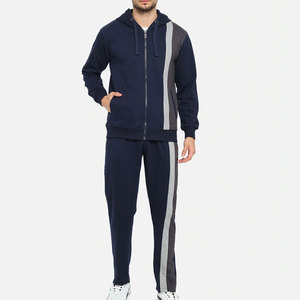 Latest Design Winter Men's <b>Tracksuit</b> Set Causal Long Sleeve Black Color <b>Plain</b> <b>Tracksuit</b> For Sale - Product Image 1