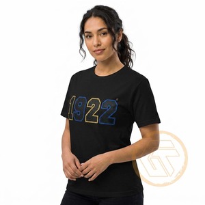 T-shirt Sororité Femme GREEK TREASURES Sigma Gamma Rho en Jersey 100% Coton, Col Rond, Manches Courtes, LOGO, Été – Vente en Gros - Product Image 1