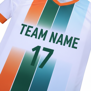 Maillot de football professionnel 2026 à rayures rétro, qualité thaïlandaise, style vintage, personnalisable avec logo - Product Image 6