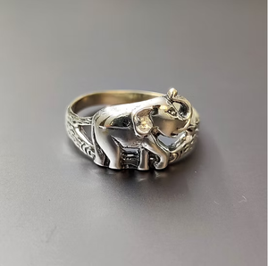 Vintage Style 925 Silver Animal Design Unisex <b>Ring</b> with <b>Plain</b> Design 3.4 Grams for Everyday Wear Anti Tarnish Jewelry - Product Image 1