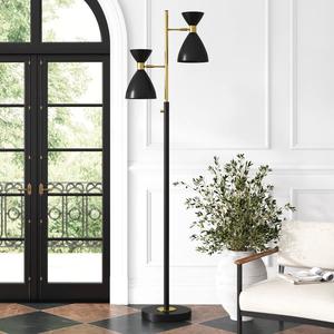 Lampadaire d'angle décoratif haut avec hauteur réglable pour une ambiance cosy - Product Image 2