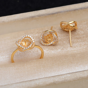 Accessoires pour boucles d'oreilles en argent S925, support creux pour perle, anneau 5711, kit DIY nid d'oiseau, apprêts et composants de bijoux 6-7 - Product Image 3