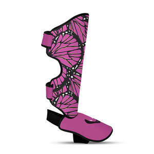 Protections de tibia en cuir Venomous Butterfly Pro, réglables, légères, durables, pour entraînement de MMA et de kickboxing, unisexe - Product Image 5