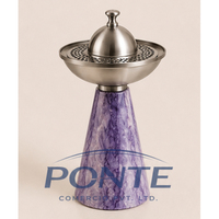 Quemador de Incienso de Mármol de Lujo, Decoración para el Hogar, Elegante Quemador de Incienso Árabe Oud Hecho a Mano, Aromático para Otoño, Primavera y Verano