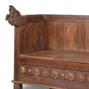 Bancos de Madera Estilo Vintage de la India, Banco de Madera Resistente para el Hogar, Decoración Vintage Combinable - MOQ 1 Contenedor Únicamente - Product Image 4