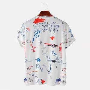 T-shirt de sport pour homme à manches courtes avec logo imprimé, design supérieur, t-shirts professionnels pour homme à col rond, tissu en coton personnalisé - Product Image 2